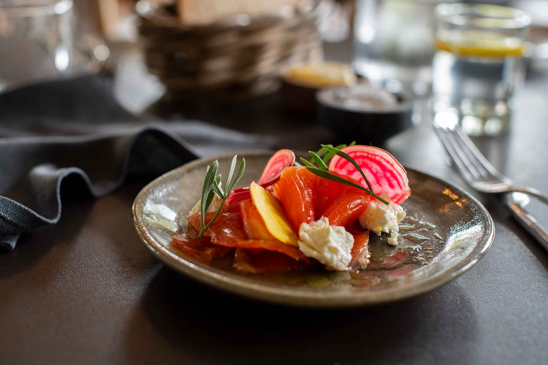 Gin cured Ocean Trout, Bistro Sociale, Restaurant, Southern Highlands, Bowral